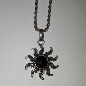925 necklace with 925 sun charm